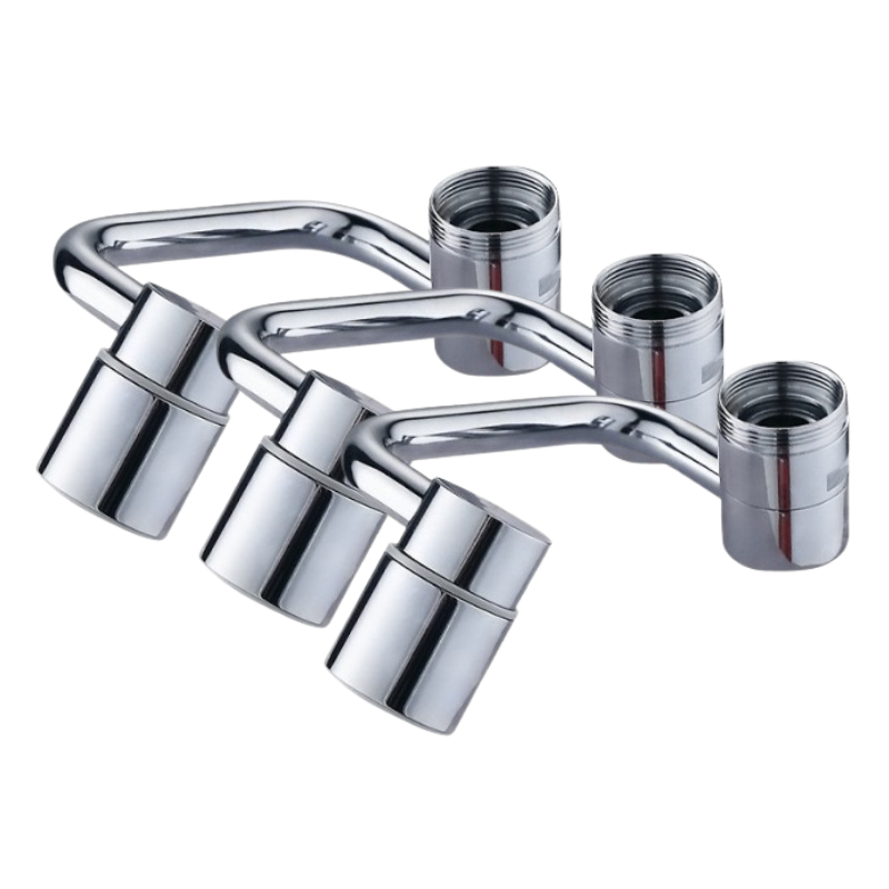 Adaptateur de robinet orientable à 1440° et anti-éclaboussures