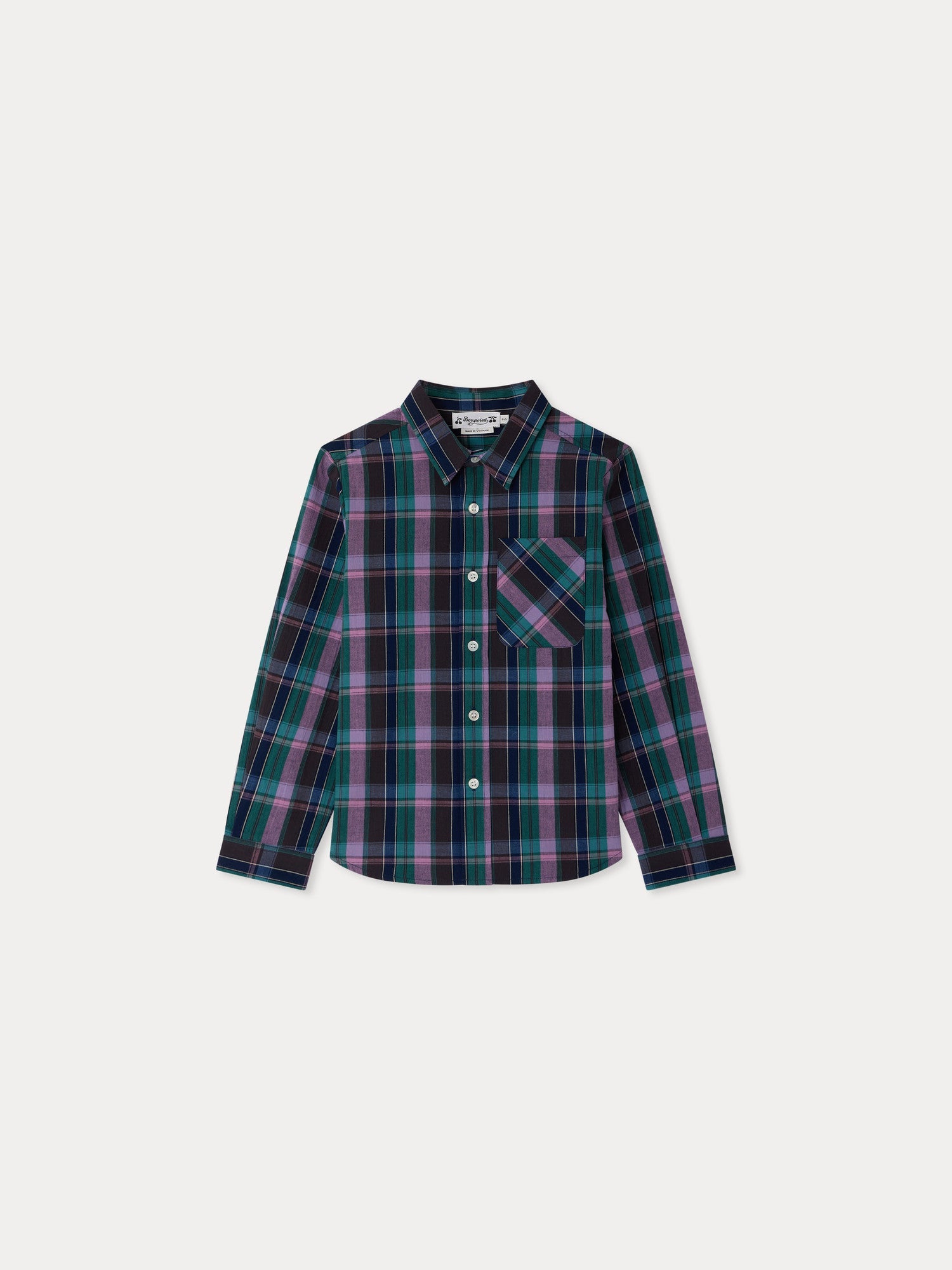 chemise en coton madras biologique