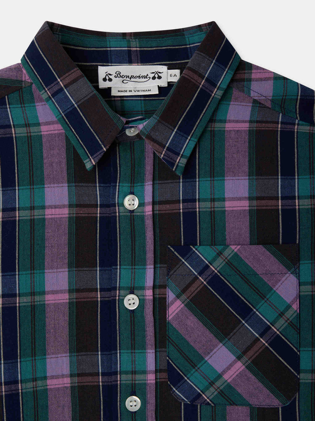 chemise en coton madras biologique