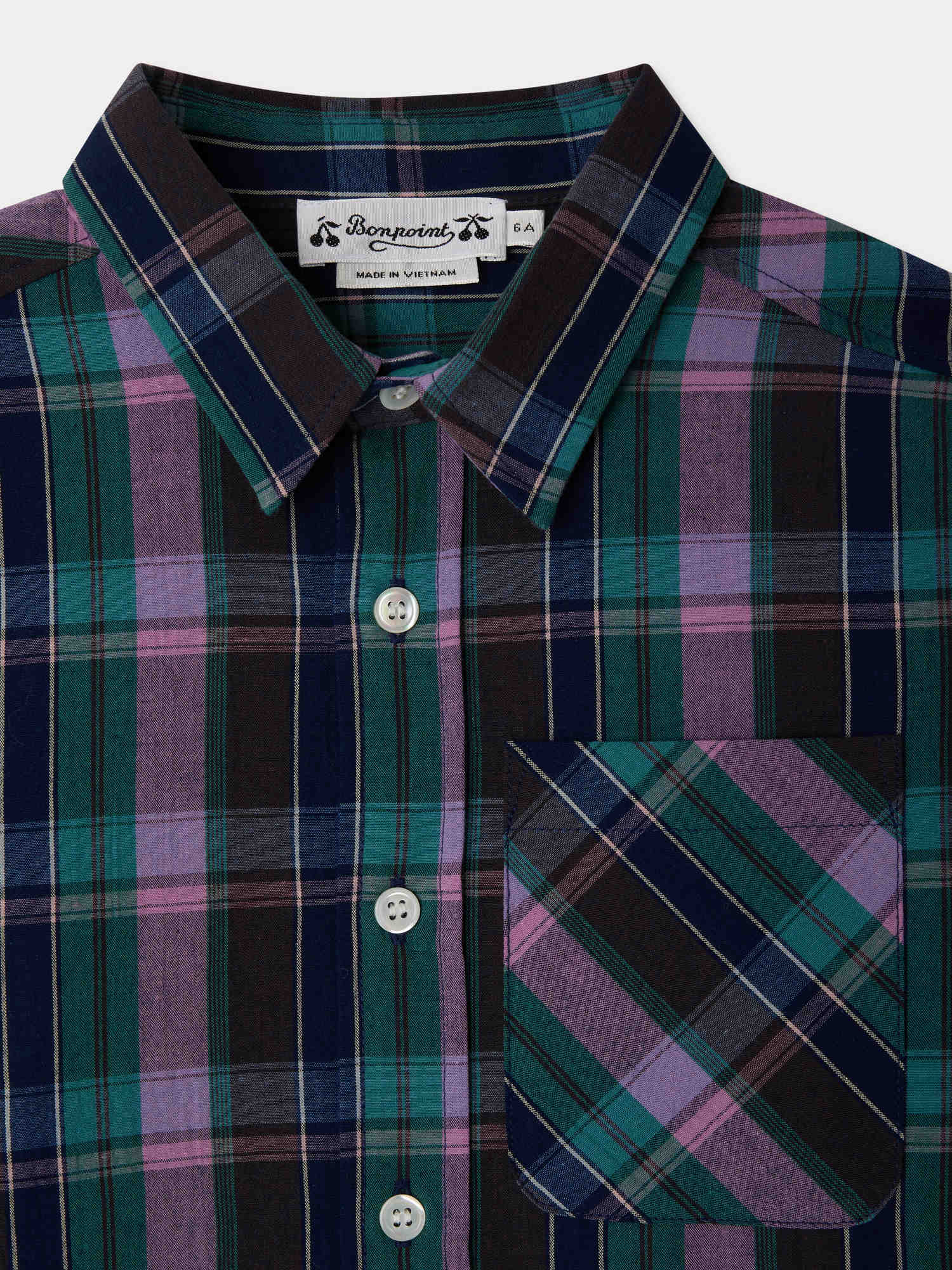 chemise en coton madras biologique