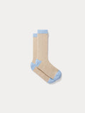 Chaussettes en cachemire couleur sable
