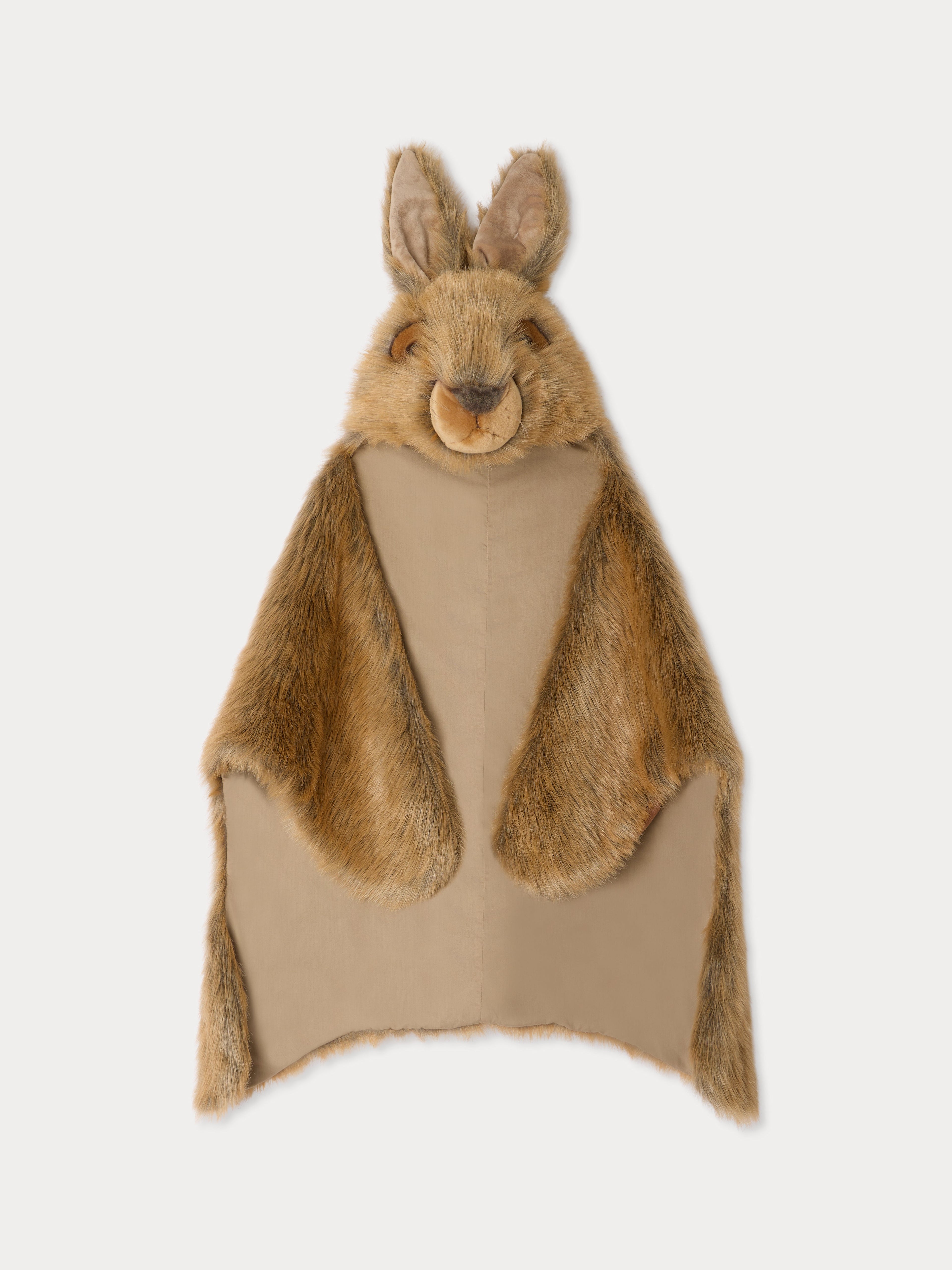 cape en maille motif lapin, 115 cm
