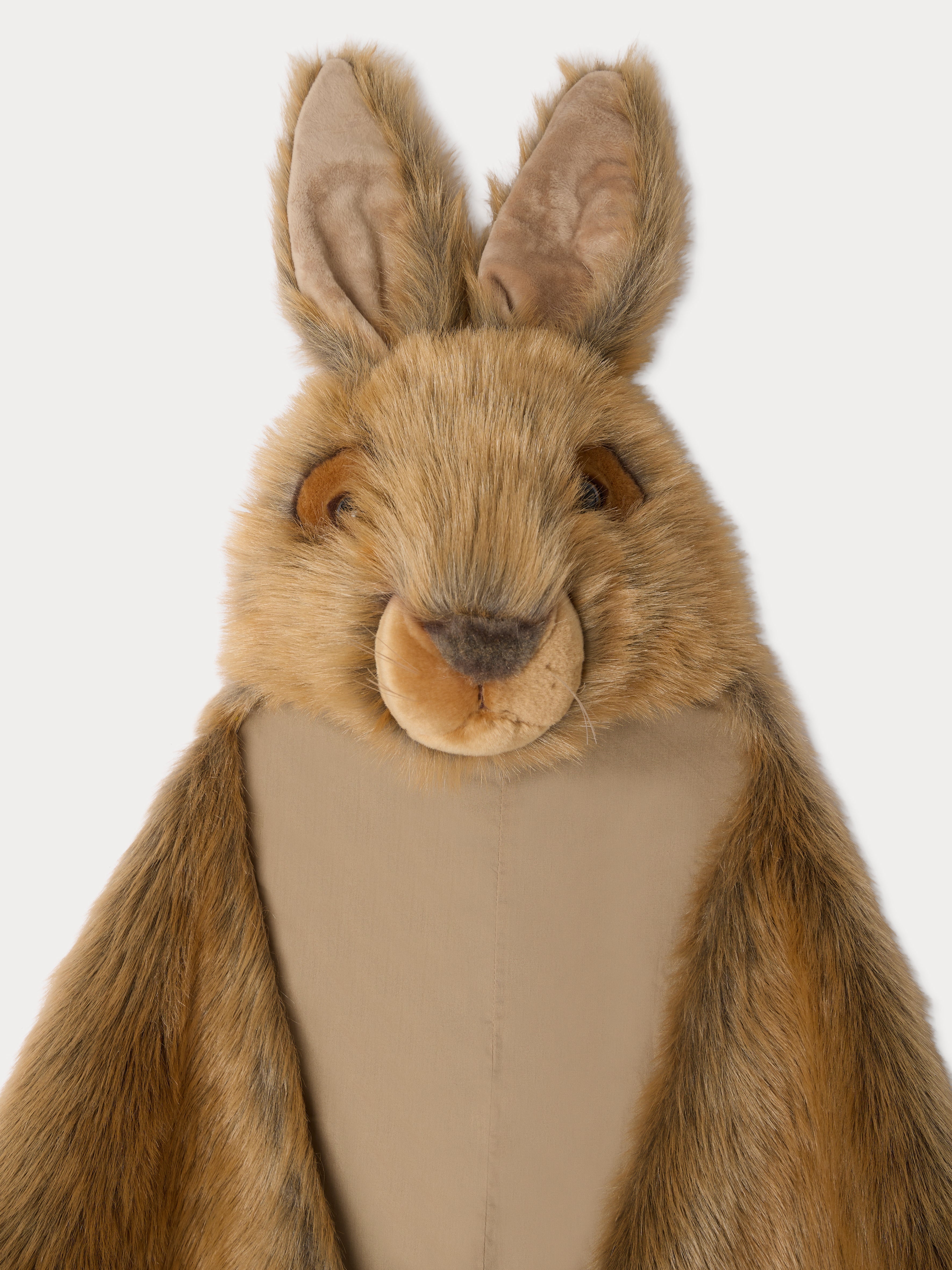 cape en maille motif lapin, 115 cm