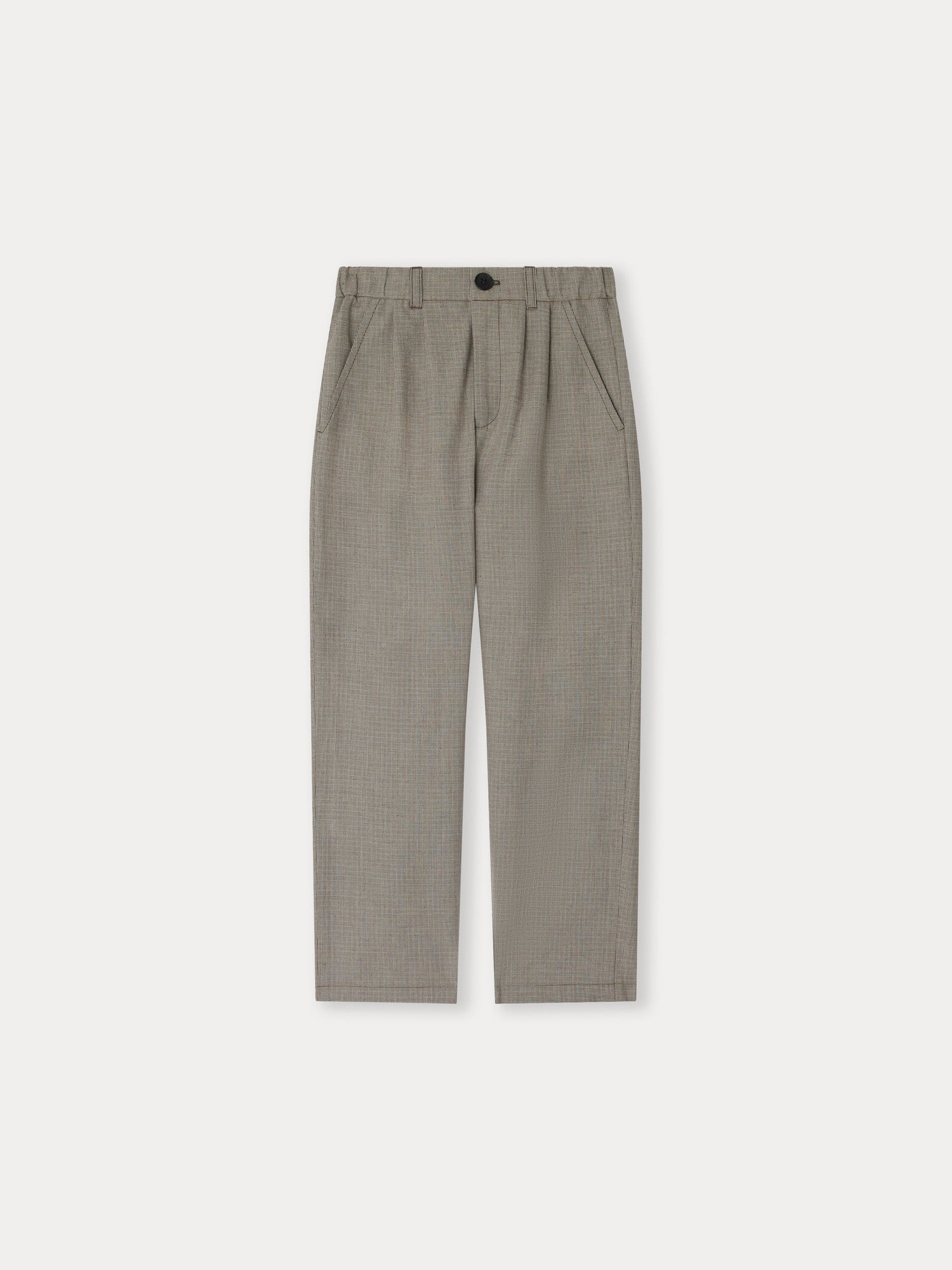 pantalon droit couleur chocolat