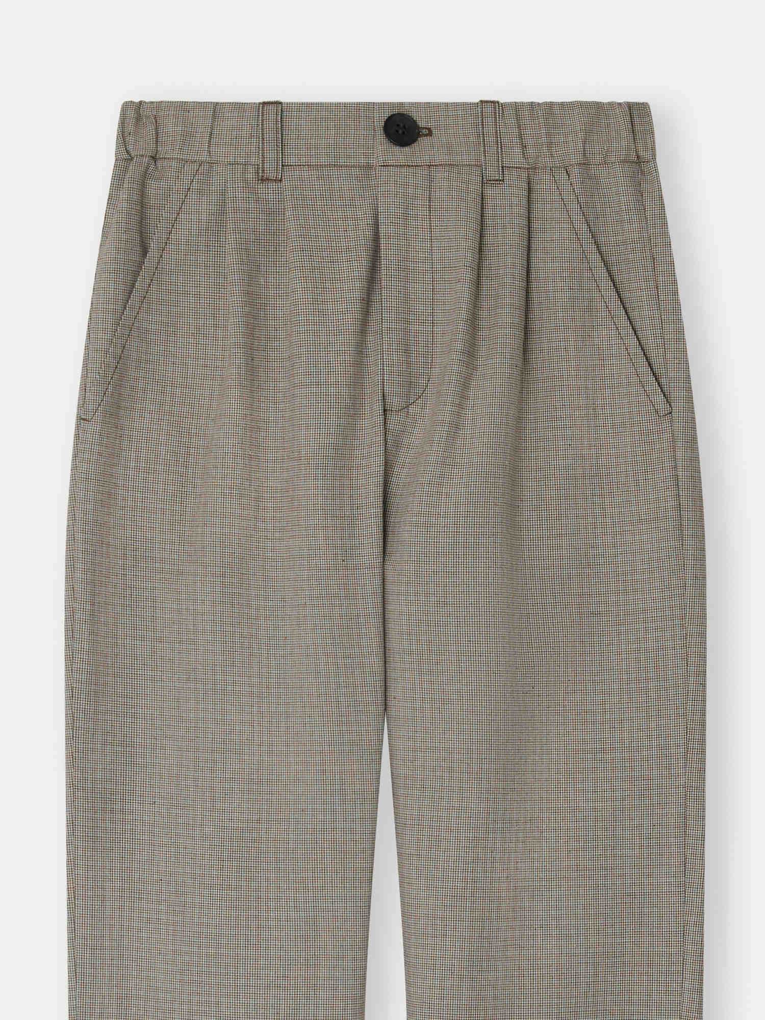 pantalon droit couleur chocolat