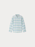 chemise à carreaux bleus