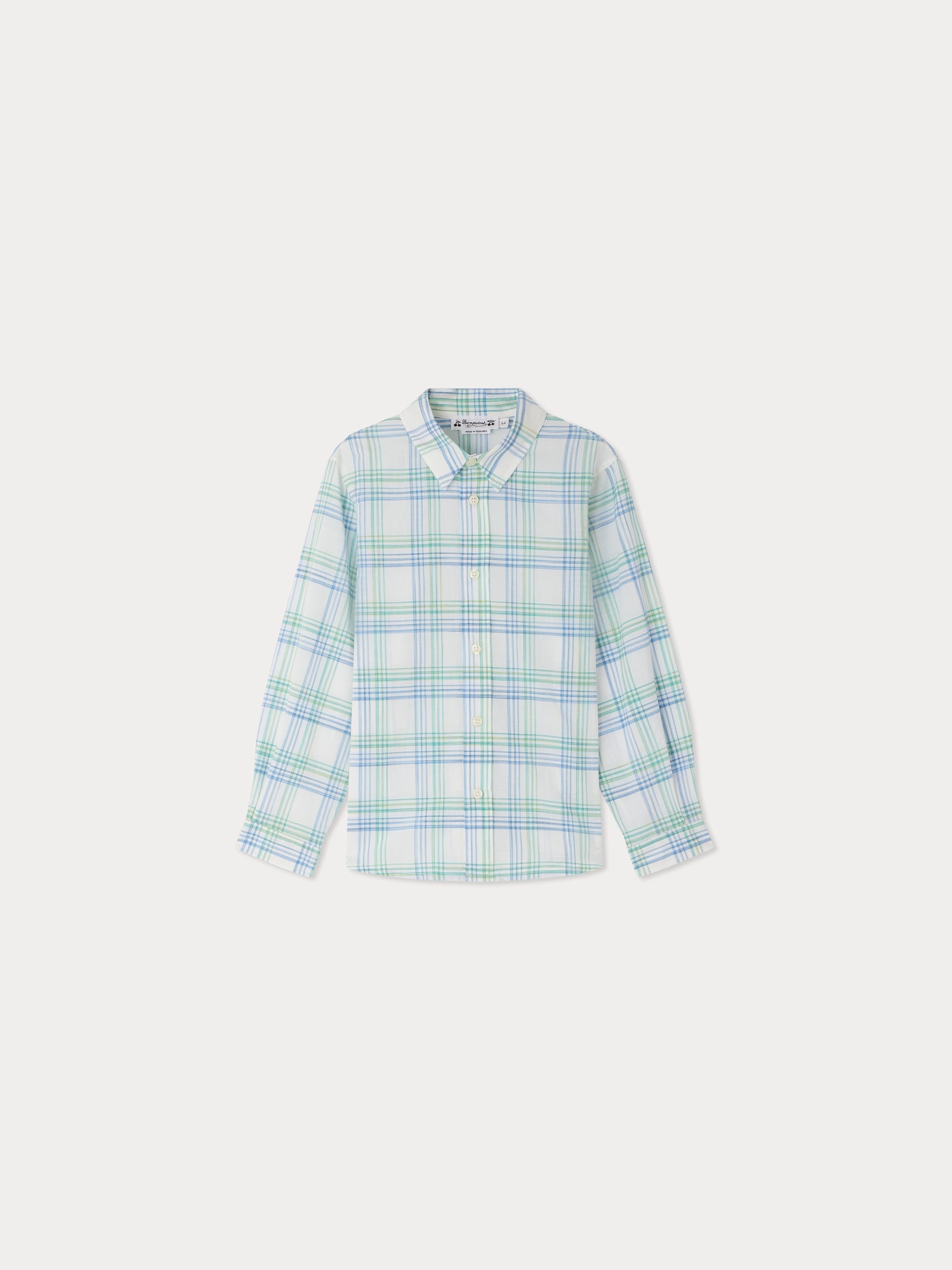 chemise à carreaux bleus