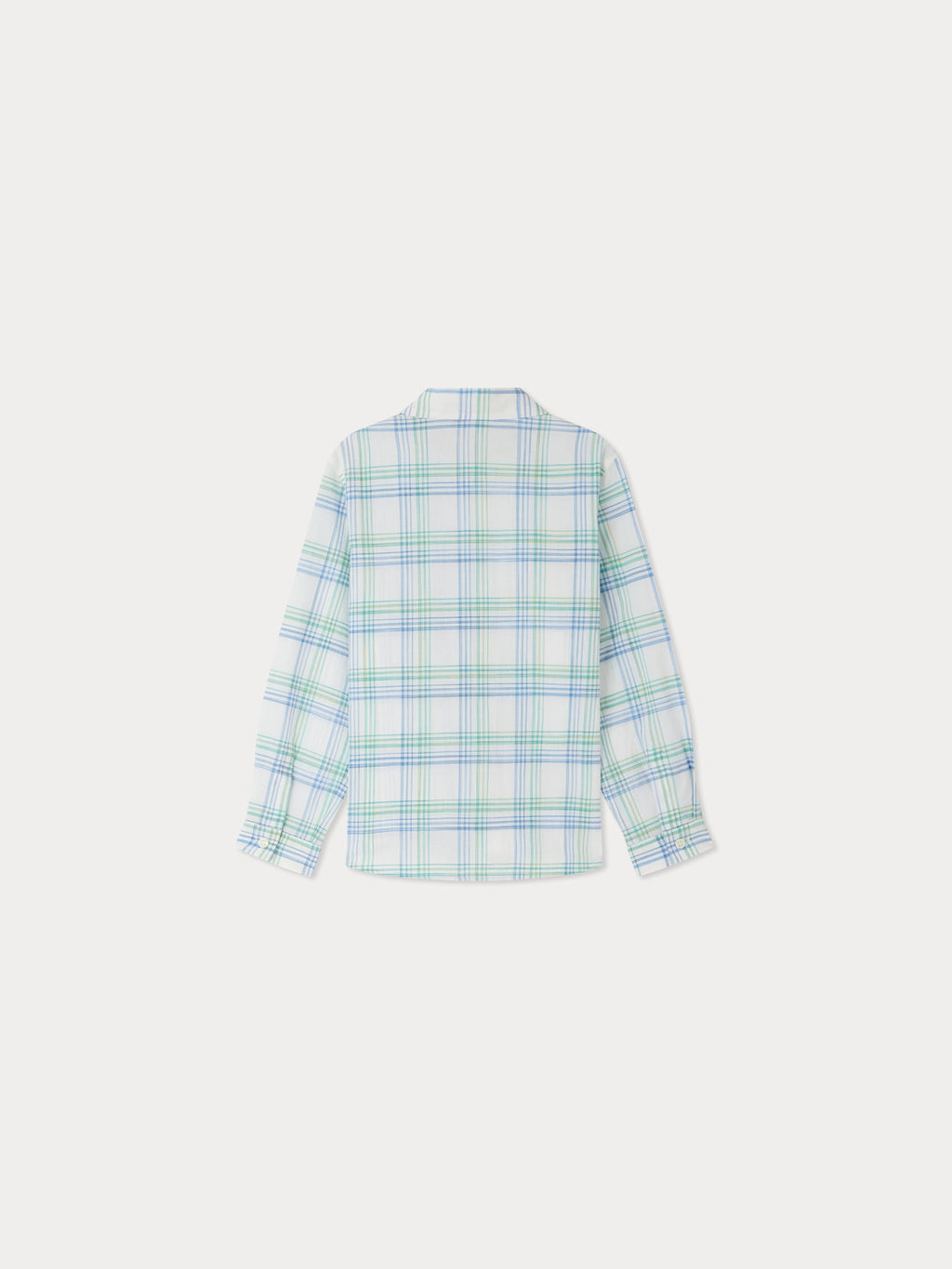 chemise à carreaux bleus