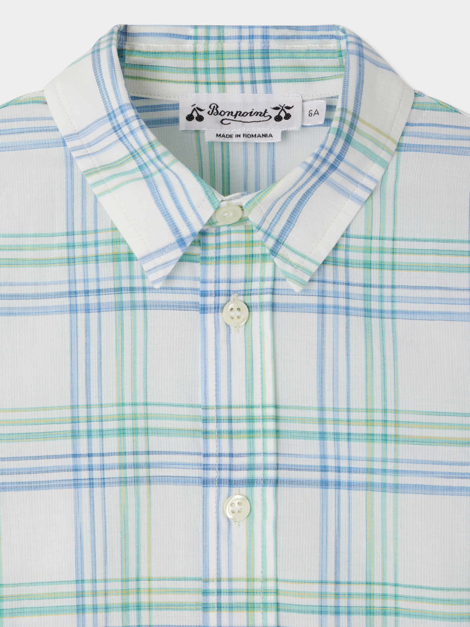 chemise à carreaux bleus