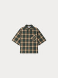 Chemise brodée à carreaux