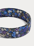 bandeau en tissu de coton biologique bleu