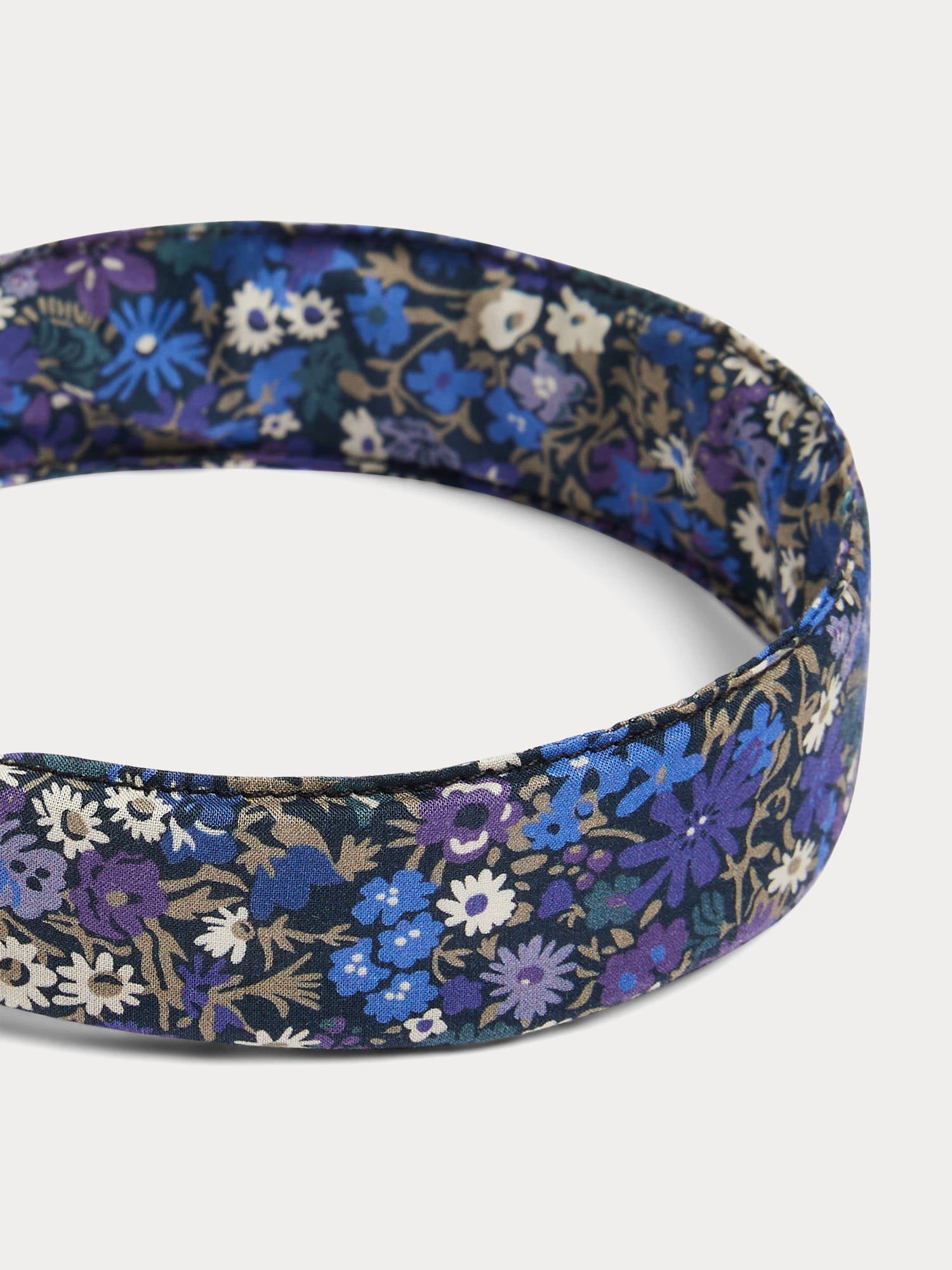 bandeau en tissu de coton biologique bleu