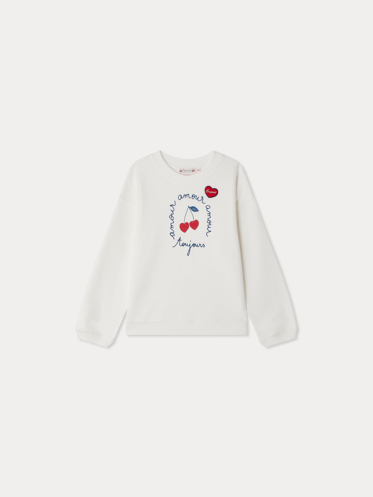 sweat-shirt à imprimé cerises