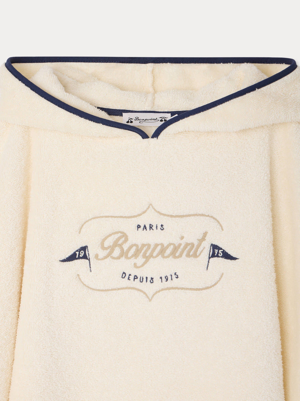 Poncho de bain logo Heritage en coton biologique