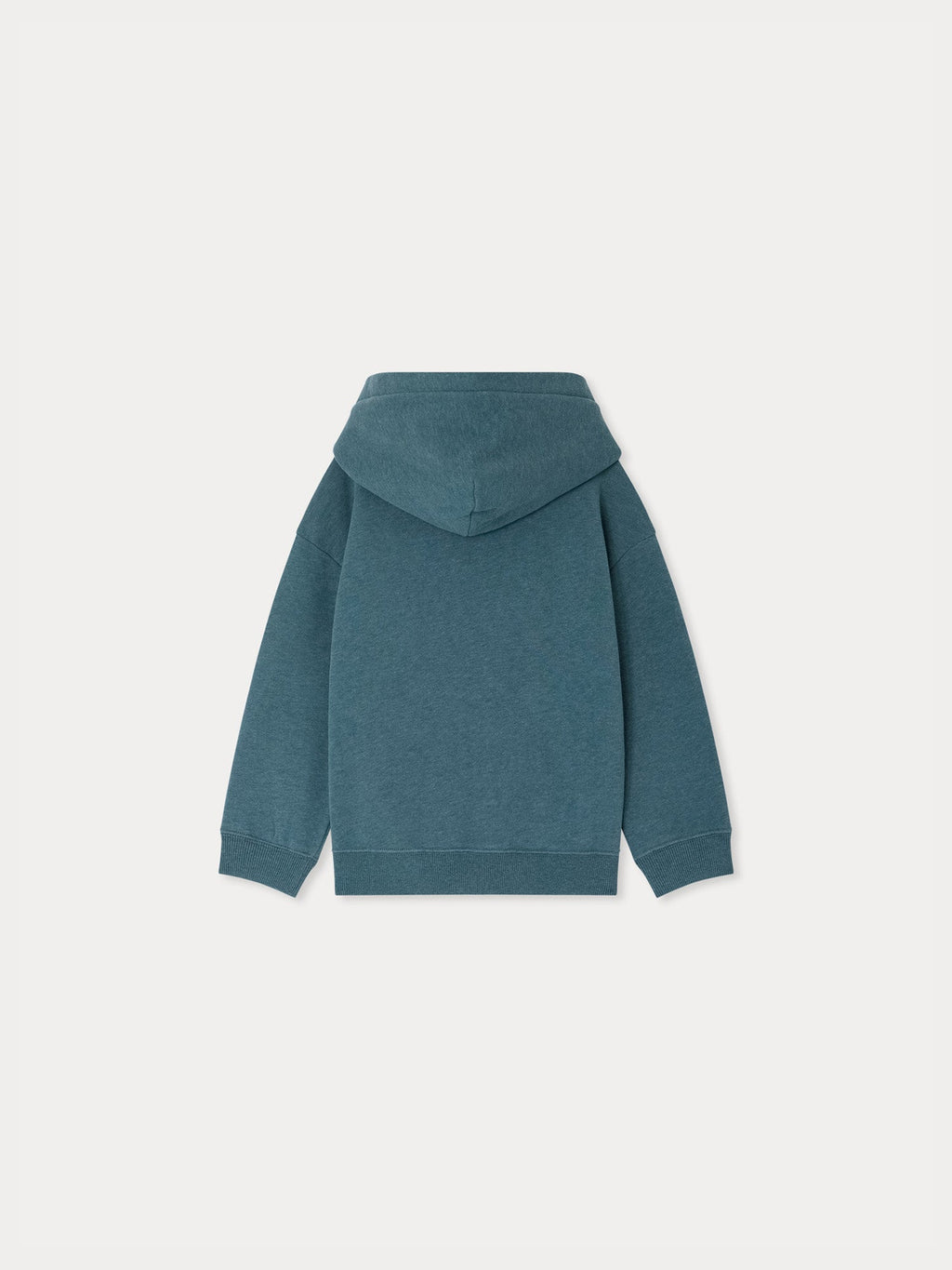 Sweat à capuche vert émeraude en coton biologique
