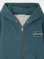Sweat à capuche vert émeraude en coton biologique