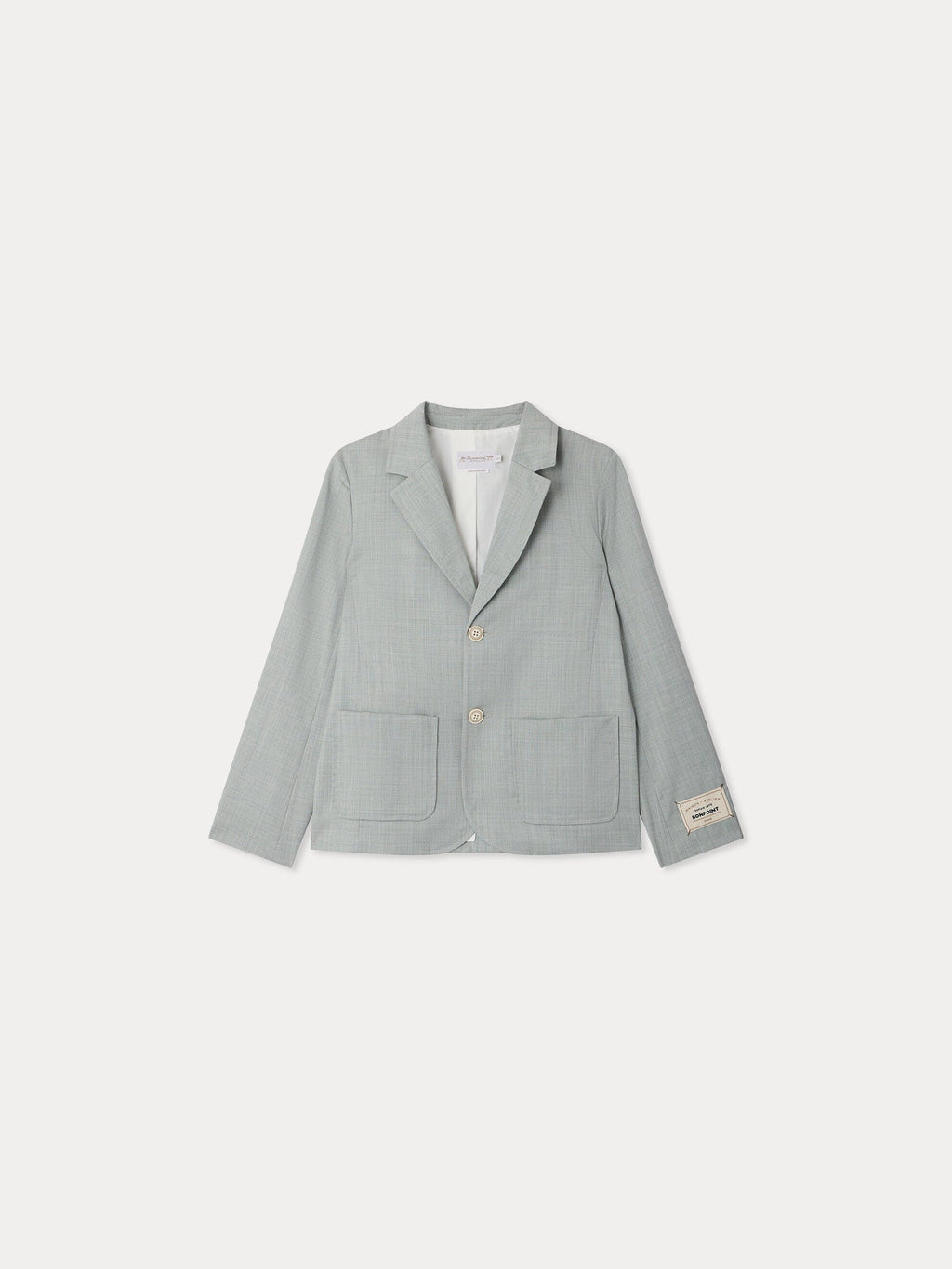 veste de costume sur mesure à revers crantés