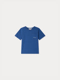 T-shirt bleu marine en coton biologique