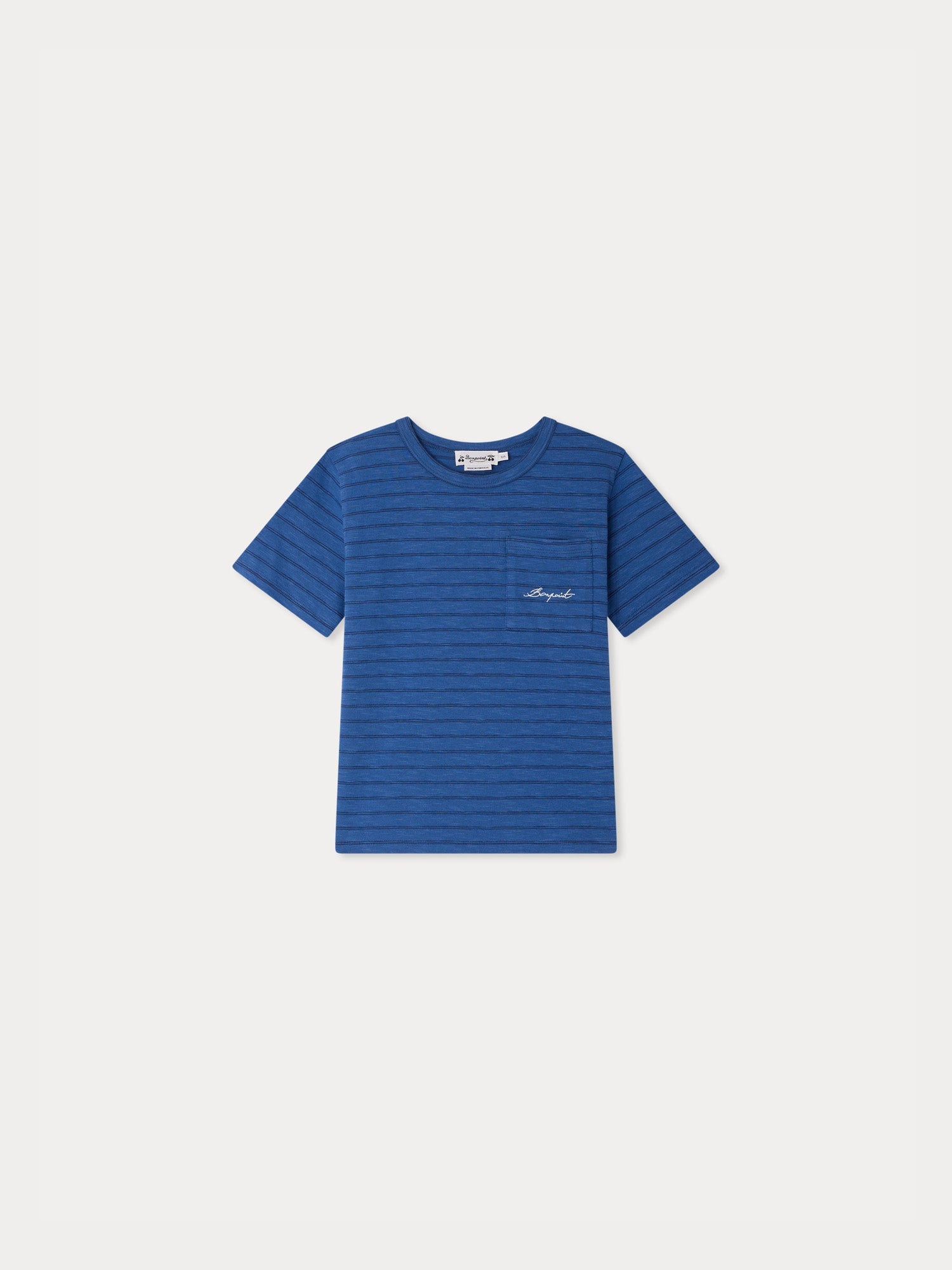 T-shirt bleu marine en coton biologique