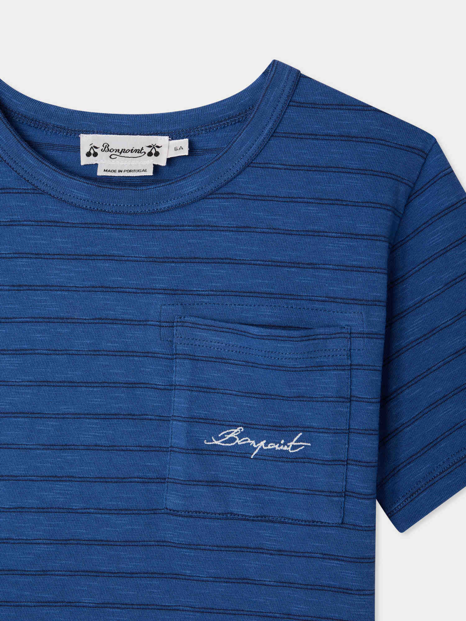 T-shirt bleu marine en coton biologique