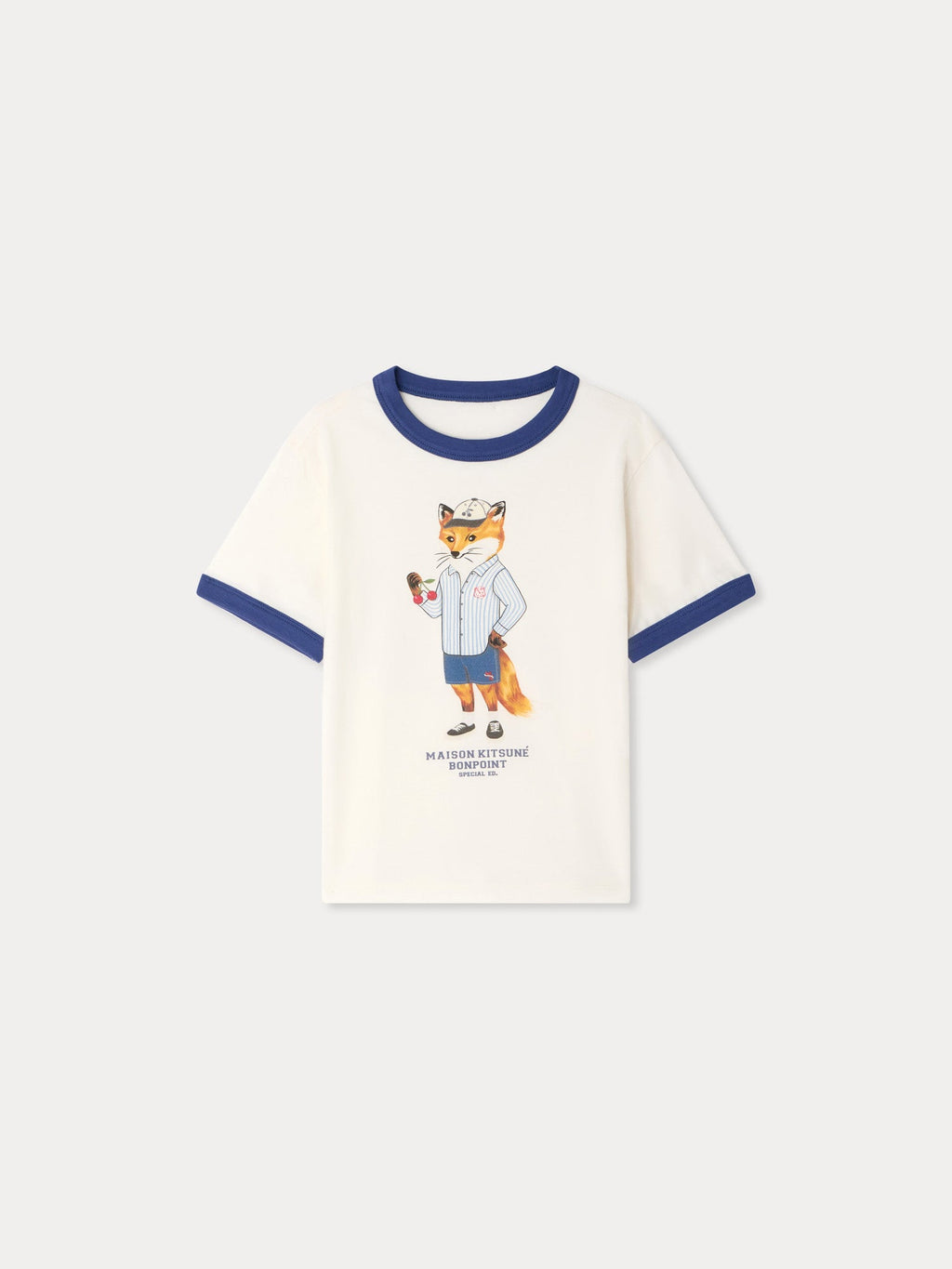 T-shirt en coton biologique imprimé renard