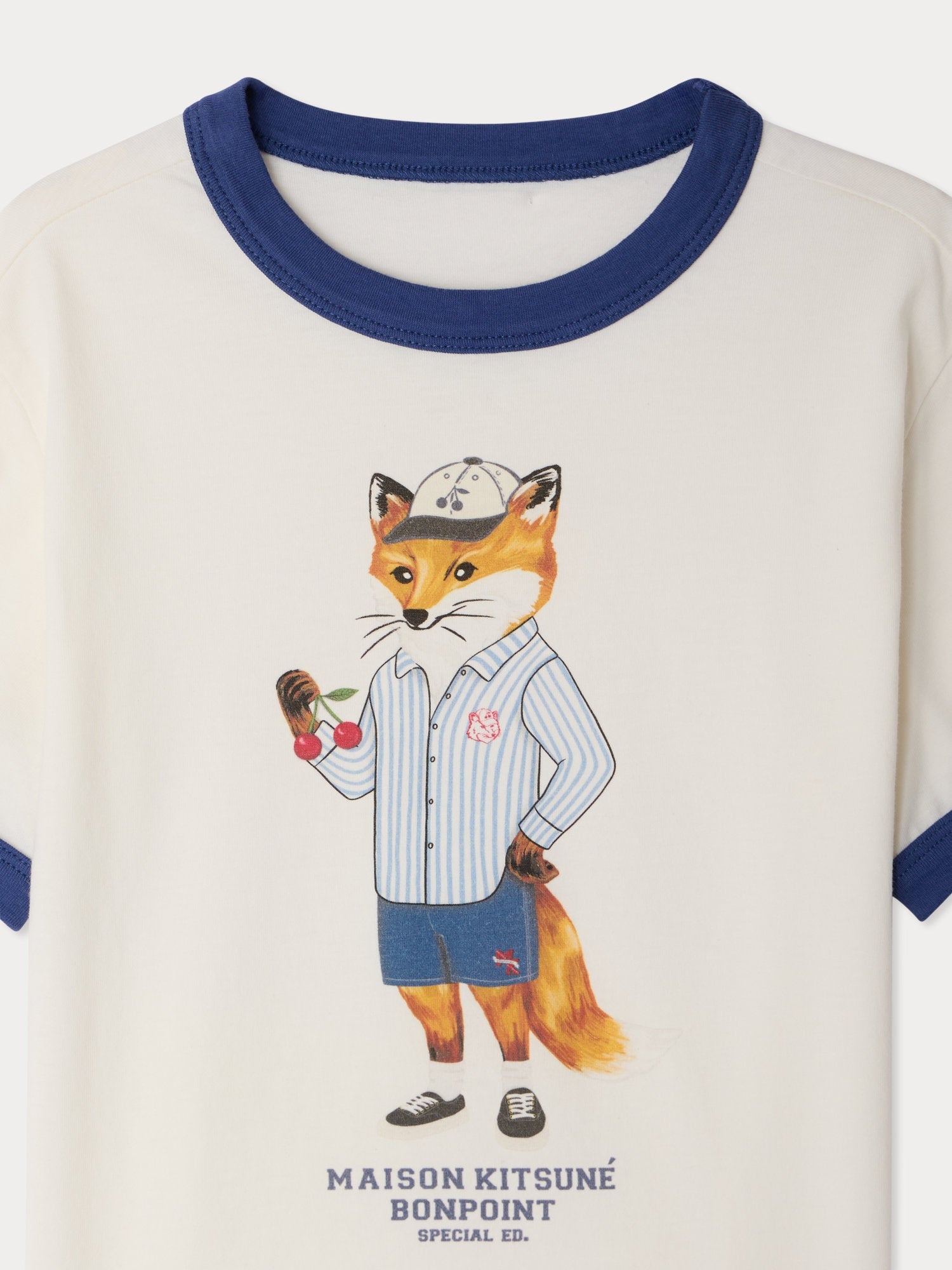 T-shirt en coton biologique imprimé renard