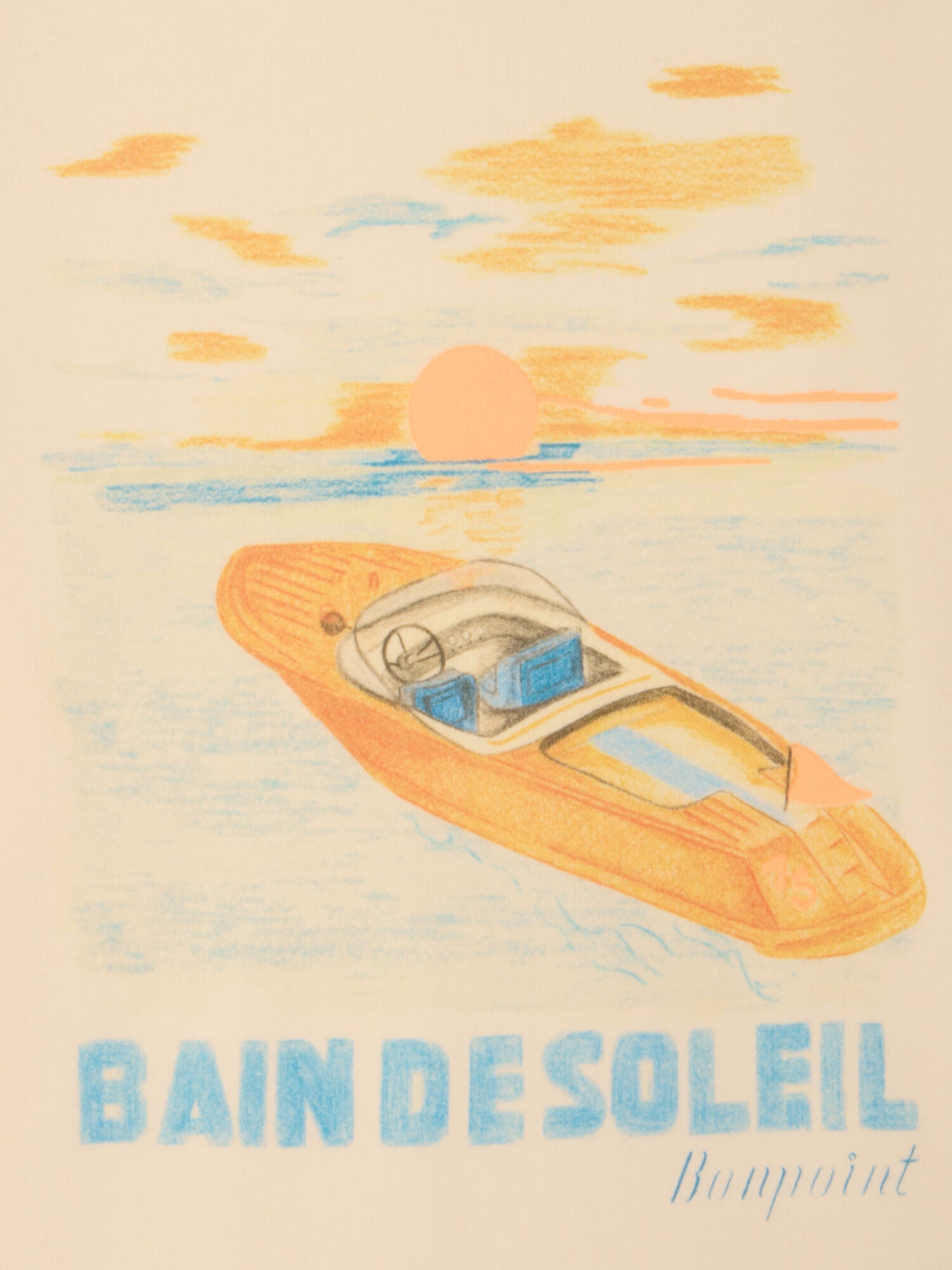 T-shirt imprimé bain de soleil en coton biologique