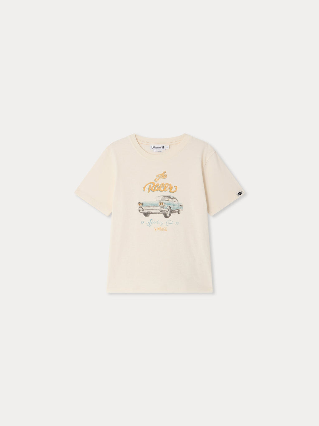 T-shirt imprimé voiture en coton biologique