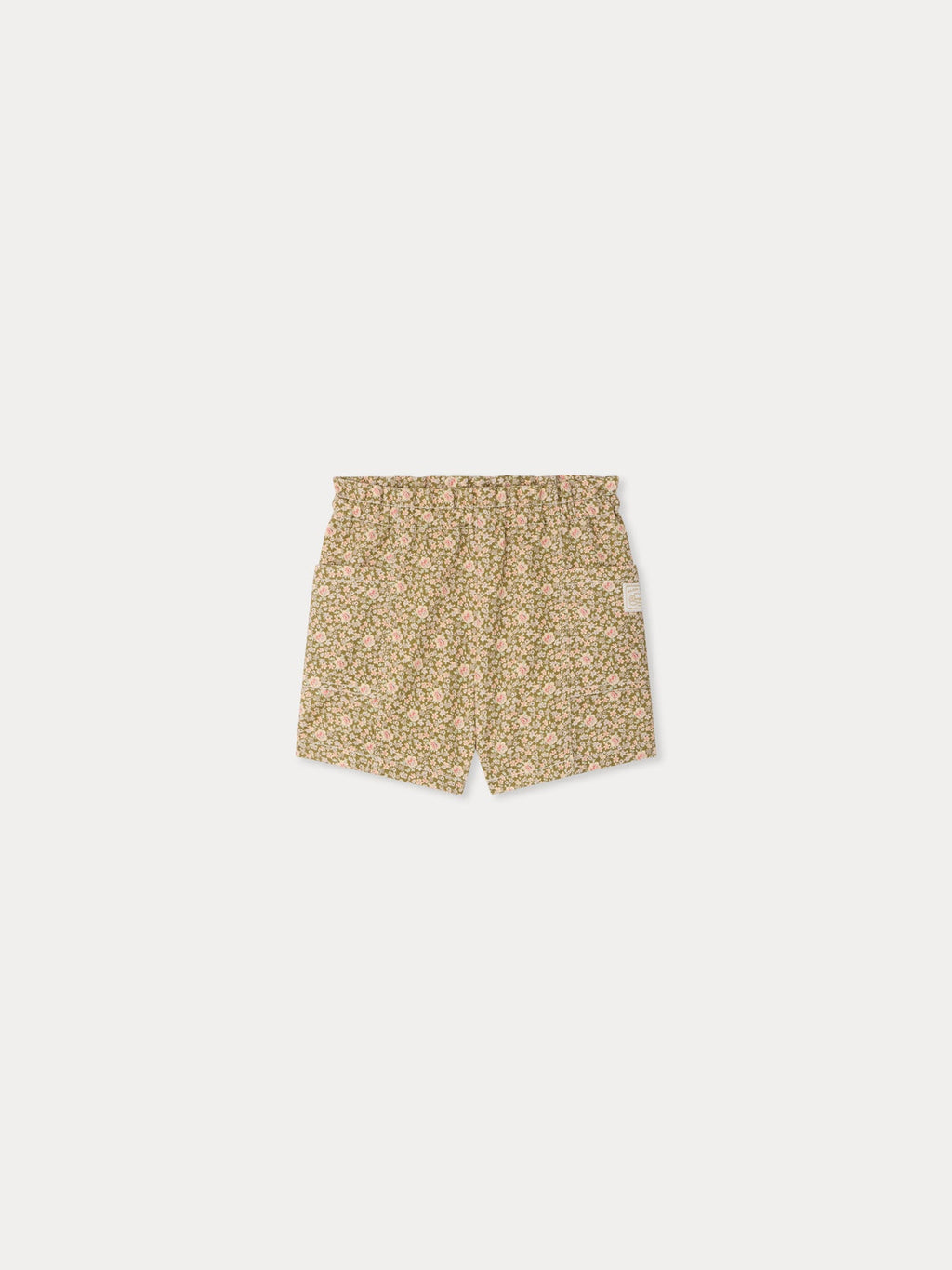 short en tissu décontracté avec taille élastiquée