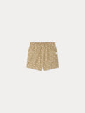short en tissu décontracté avec taille élastiquée