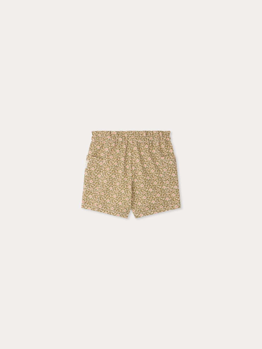 short en tissu décontracté avec taille élastiquée