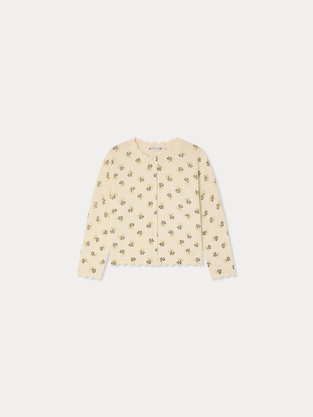 cardigan à col rond en coton biologique