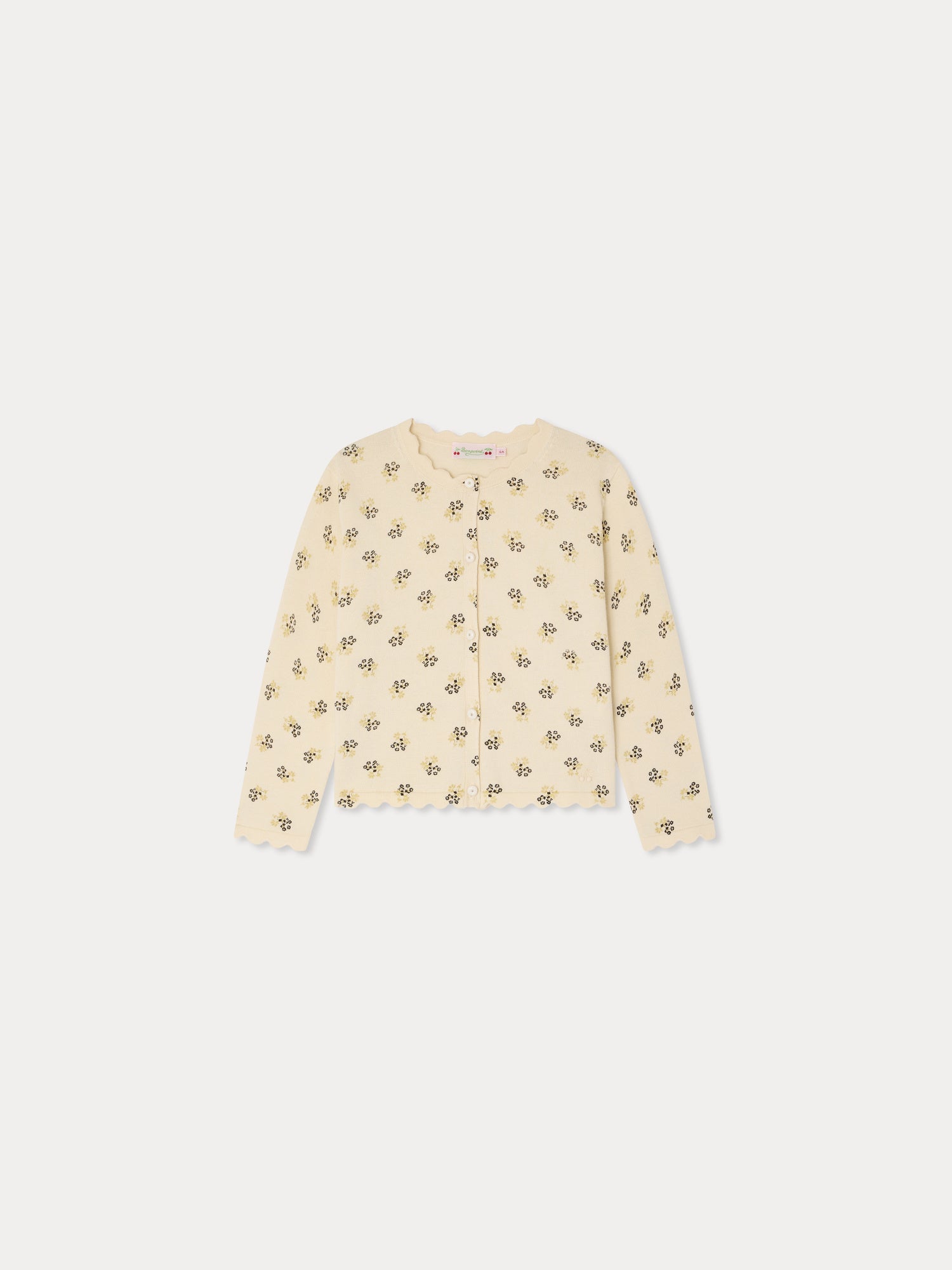 cardigan à col rond en coton biologique