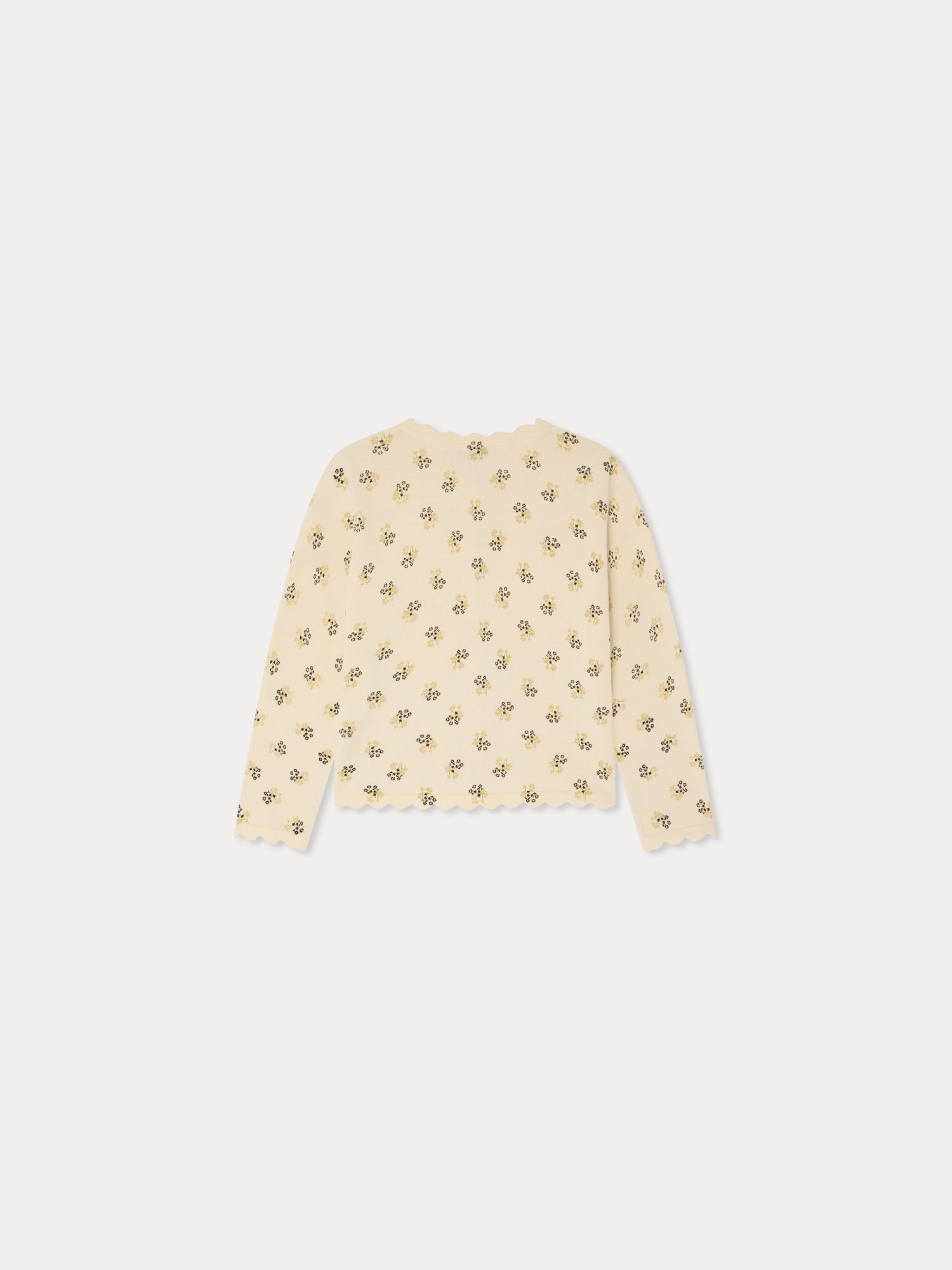 cardigan à col rond en coton biologique
