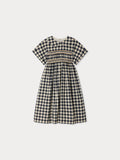 robe smockée et brodée à la main