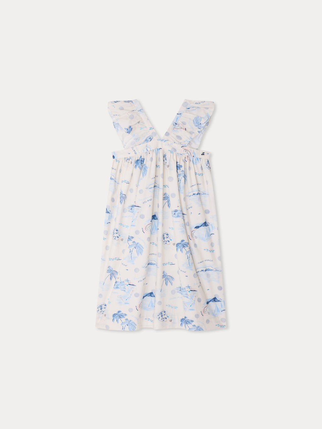 robe imprimée îles en coton biologique