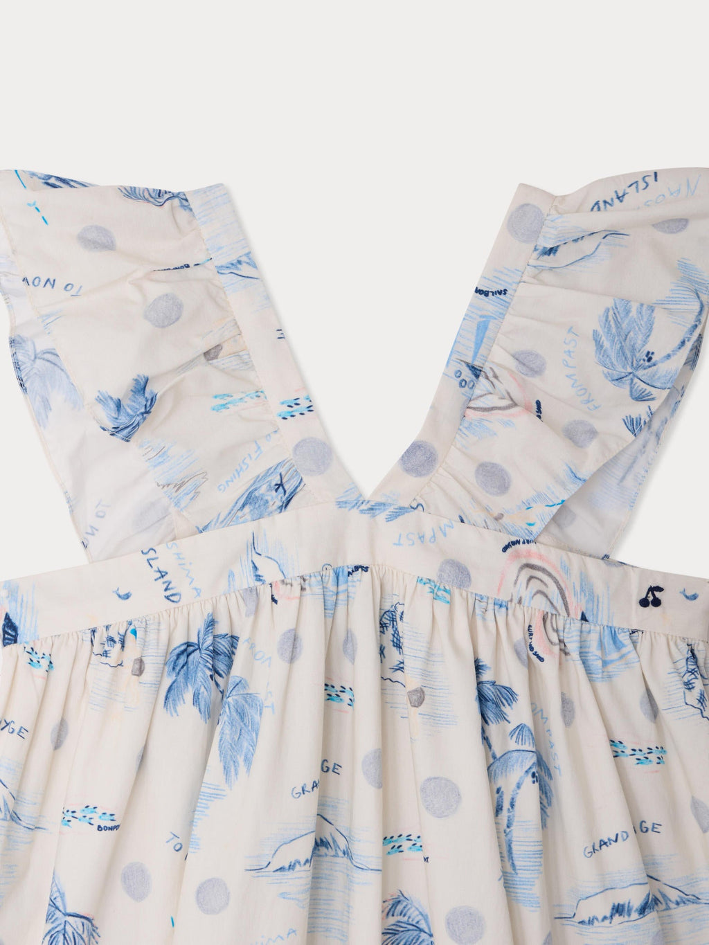 robe imprimée îles en coton biologique