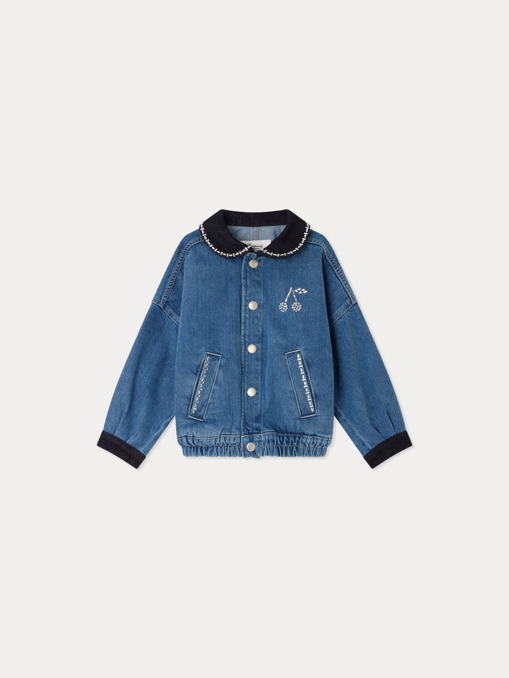 Veste en jean avec strass
