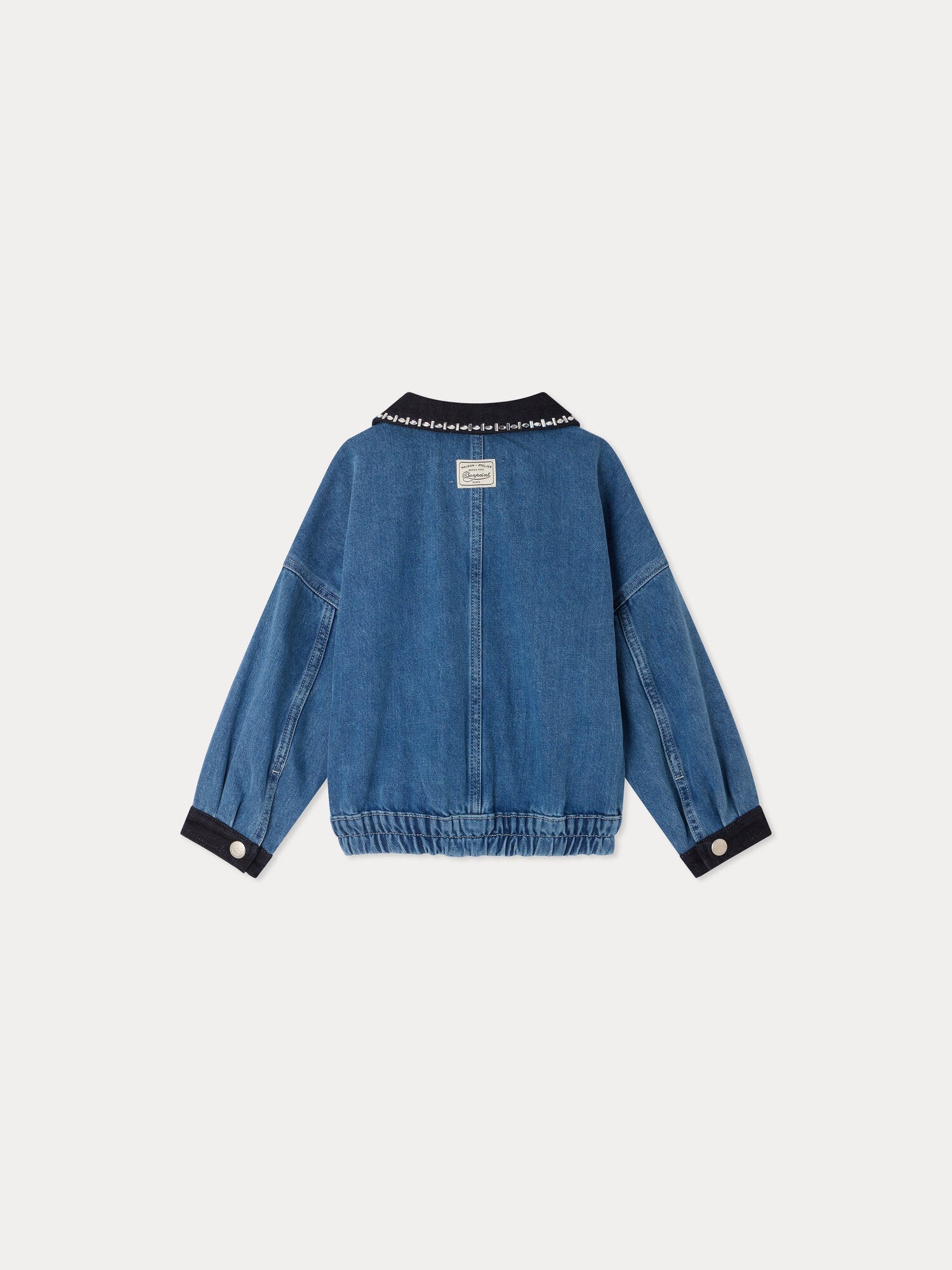 Veste en jean avec strass