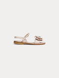 sandales en cuir bicolores