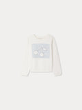 sweat-shirt brodé d'une cerise en coton biologique