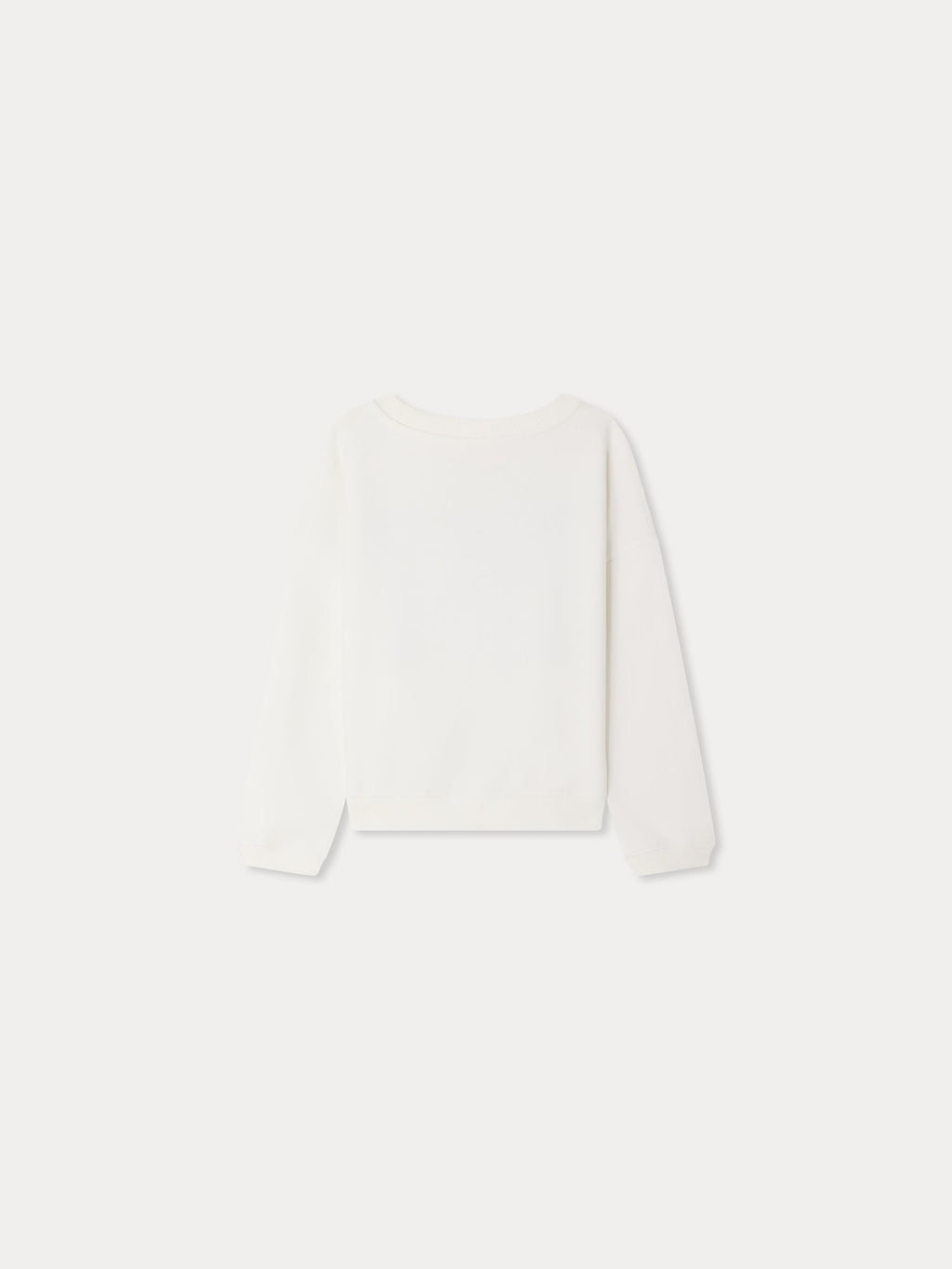sweat-shirt brodé d'une cerise en coton biologique