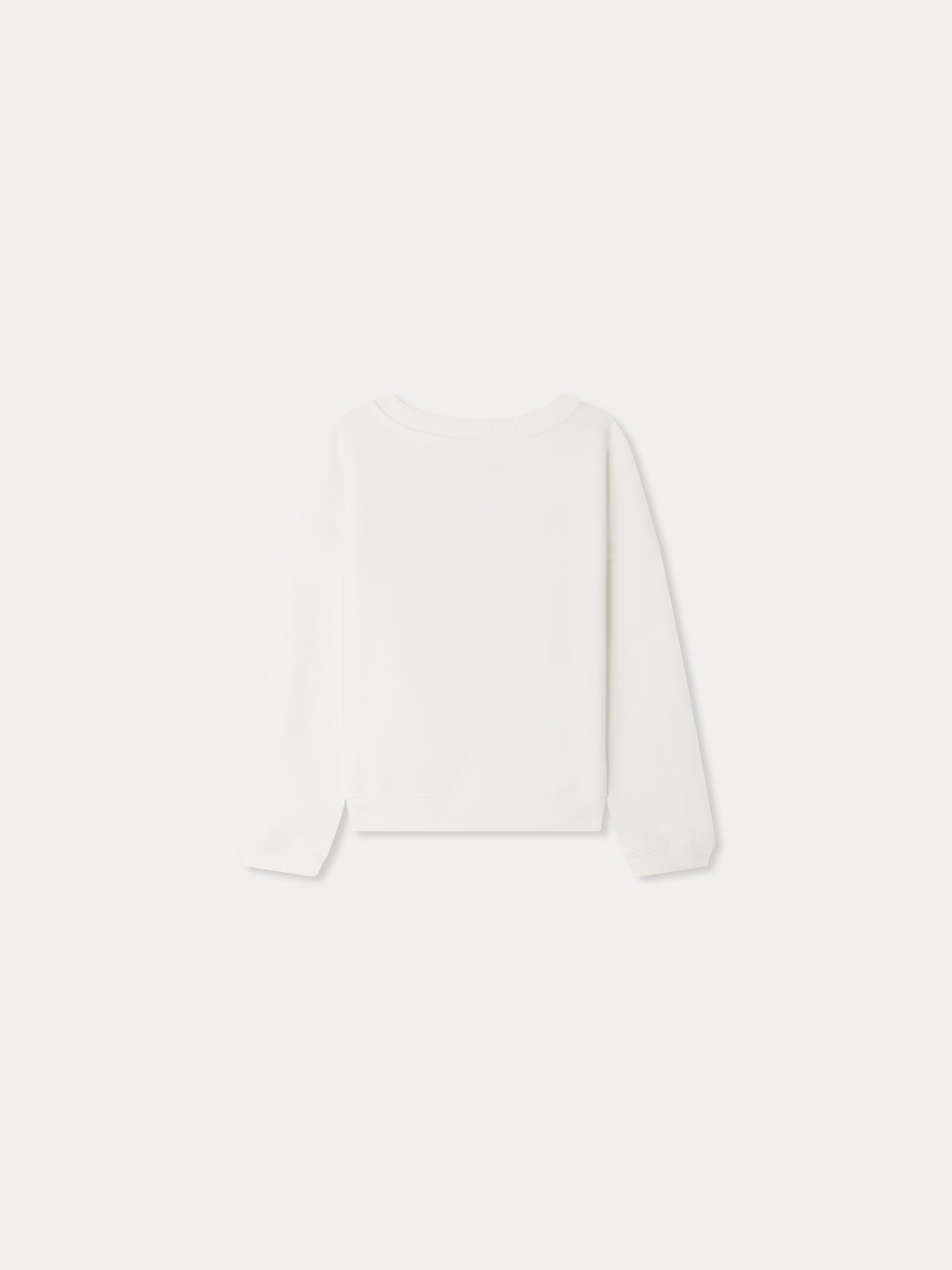 sweat-shirt brodé d'une cerise en coton biologique