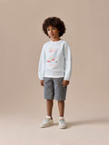 short rayé en coton biologique