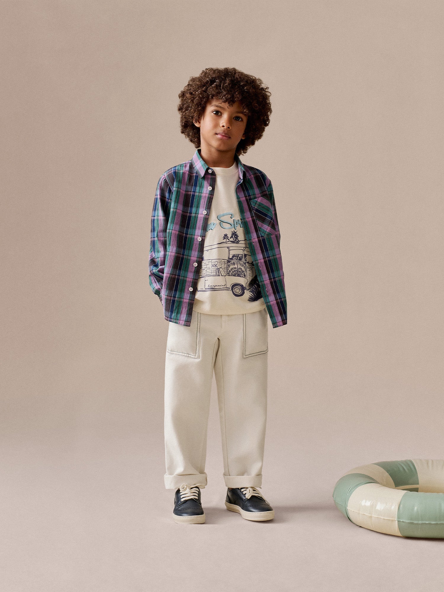 chemise en coton madras biologique