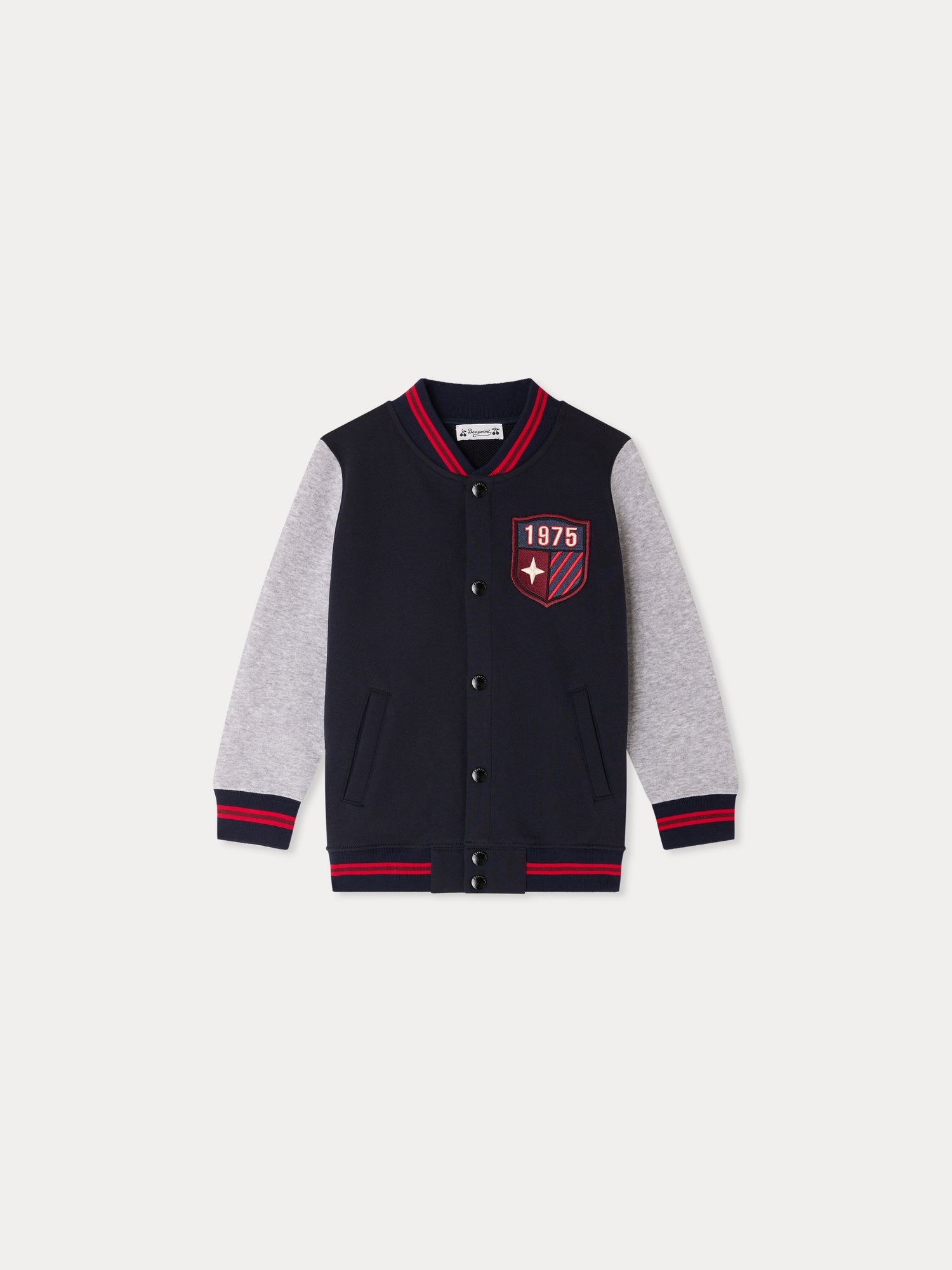 Veste contrastée en coton biologique