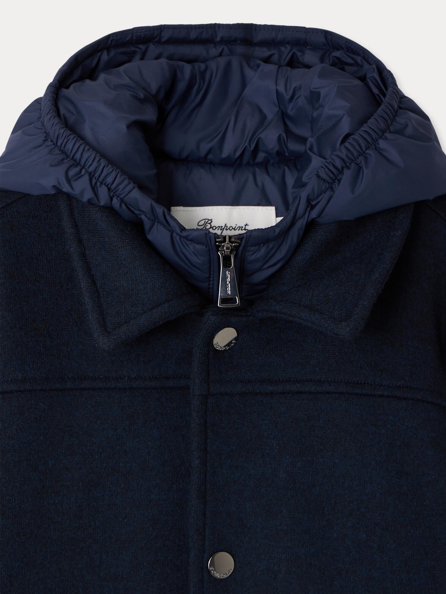blouson zippé bimatière