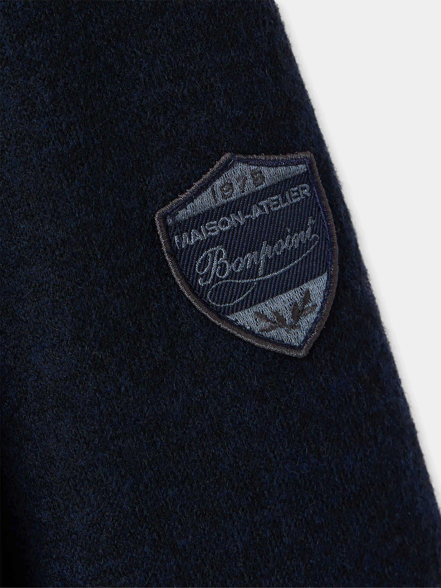 blouson zippé bimatière