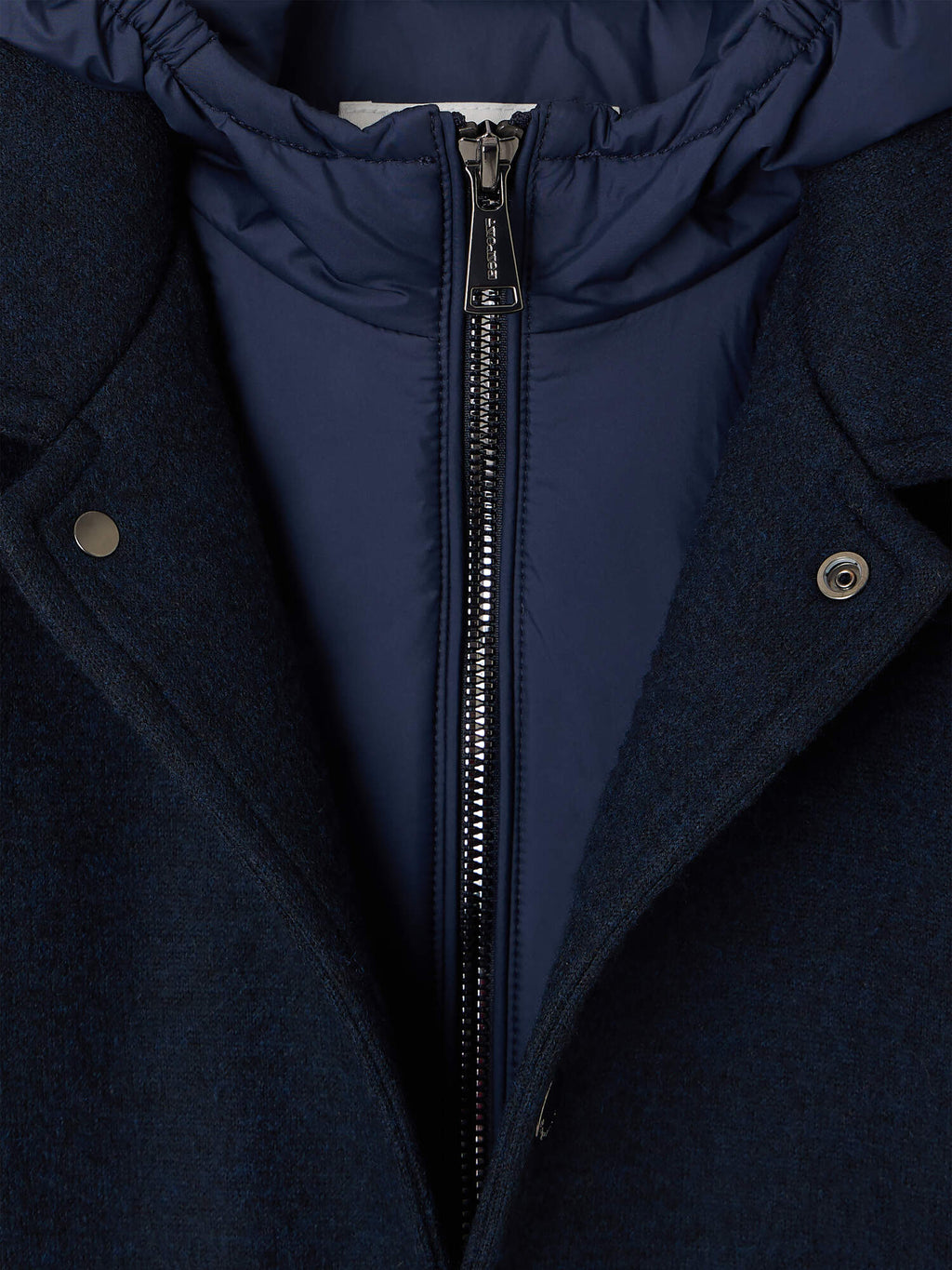 blouson zippé bimatière
