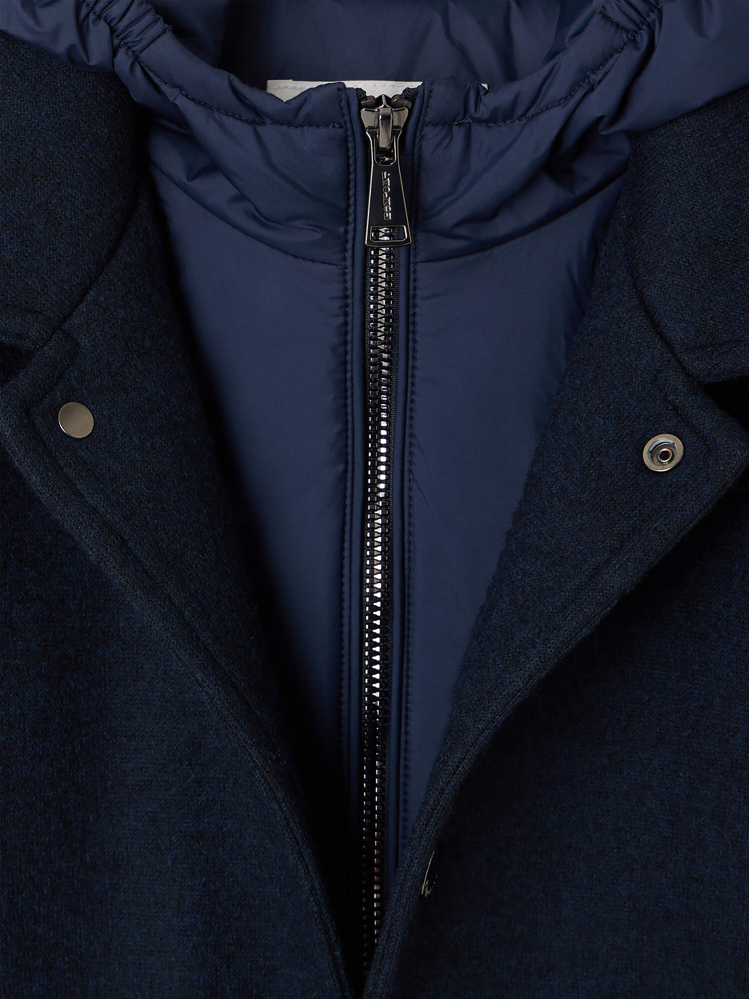 blouson zippé bimatière